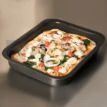 قالب پیتزا آمریکایی آلومینیومی روکش تفلون ۲۴x۱۸ سانتیمتری