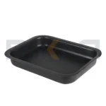 قالب پیتزا آمریکایی آلومینیومی روکش تفلون ۲۴x۱۸ سانتیمتری بدون درب کیچن تک