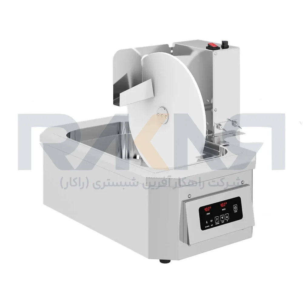 دستگاه تمپرینگ شکلات به همراه چرخ