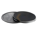 قالب پیتزا ایتالیایی آلومینیومی روکش تفلون ۲۳ سانتیمتری همراه با درب کیچن تک