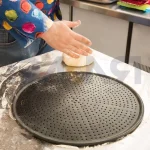 قالب پیتزا ایتالیایی آلومینیومی روکش تفلون ۲۳ سانتیمتری