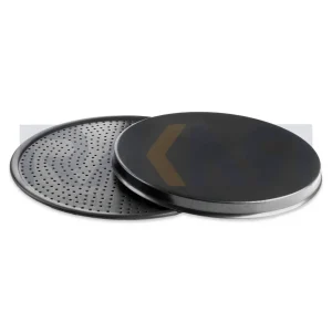 قالب پیتزا ایتالیایی آلومینیومی روکش تفلون ۴۰ سانتیمتری همراه با درب کیچن تک