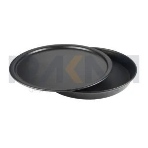 قالب پیتزا آمریکایی آلومینیومی روکش تفلون ۱۴ سانتیمتری همراه با درب کیچن تک
