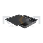 قالب پیتزا آمریکایی آلومینیومی روکش تفلون ۱۷ سانتیمتری با درب کیچن تک