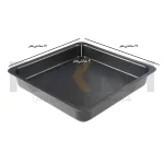 قالب پیتزا آمریکایی آلومینیومی روکش تفلون ۱۷ سانتیمتری