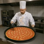 قالب پیتزا آمریکایی آلومینیومی روکش تفلون ۷۴ سانتیمتری