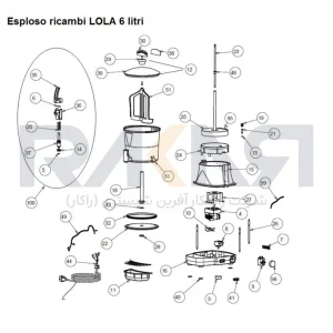 دستگاه هات چاکلت ایتالیایی Lola
