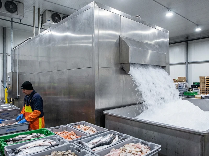 یخساز صنعتی چیست؟ راهنمای کامل انواع دستگاه یخساز یخساز صنعتی چیست