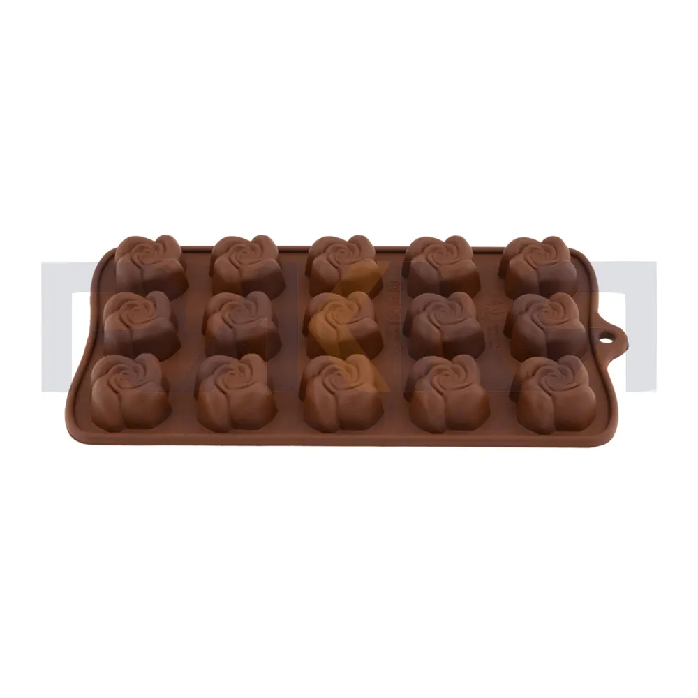 4-layer flower design chocolate silicone mold قالب سیلیکونی شکلات طرح گل 4 پر
