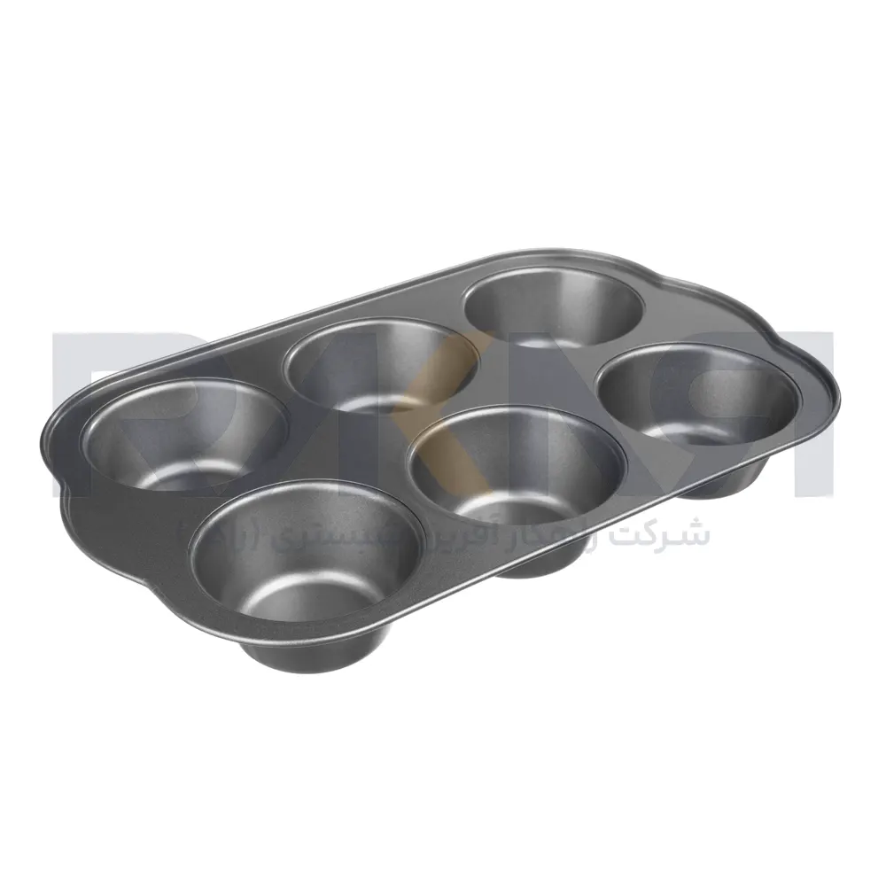6-piece muffin tin with 5.5 cm rim قالب مافین 6 عددی لبه دار 5.5 سانت