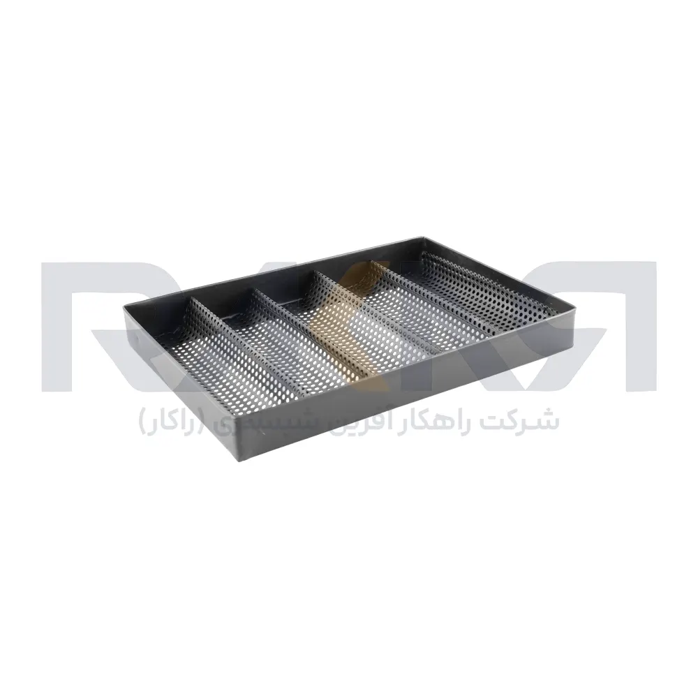 Baguette baking tray with rim 21×30 cm سینی پخت نان باگت لبه دار 21×30 سانت