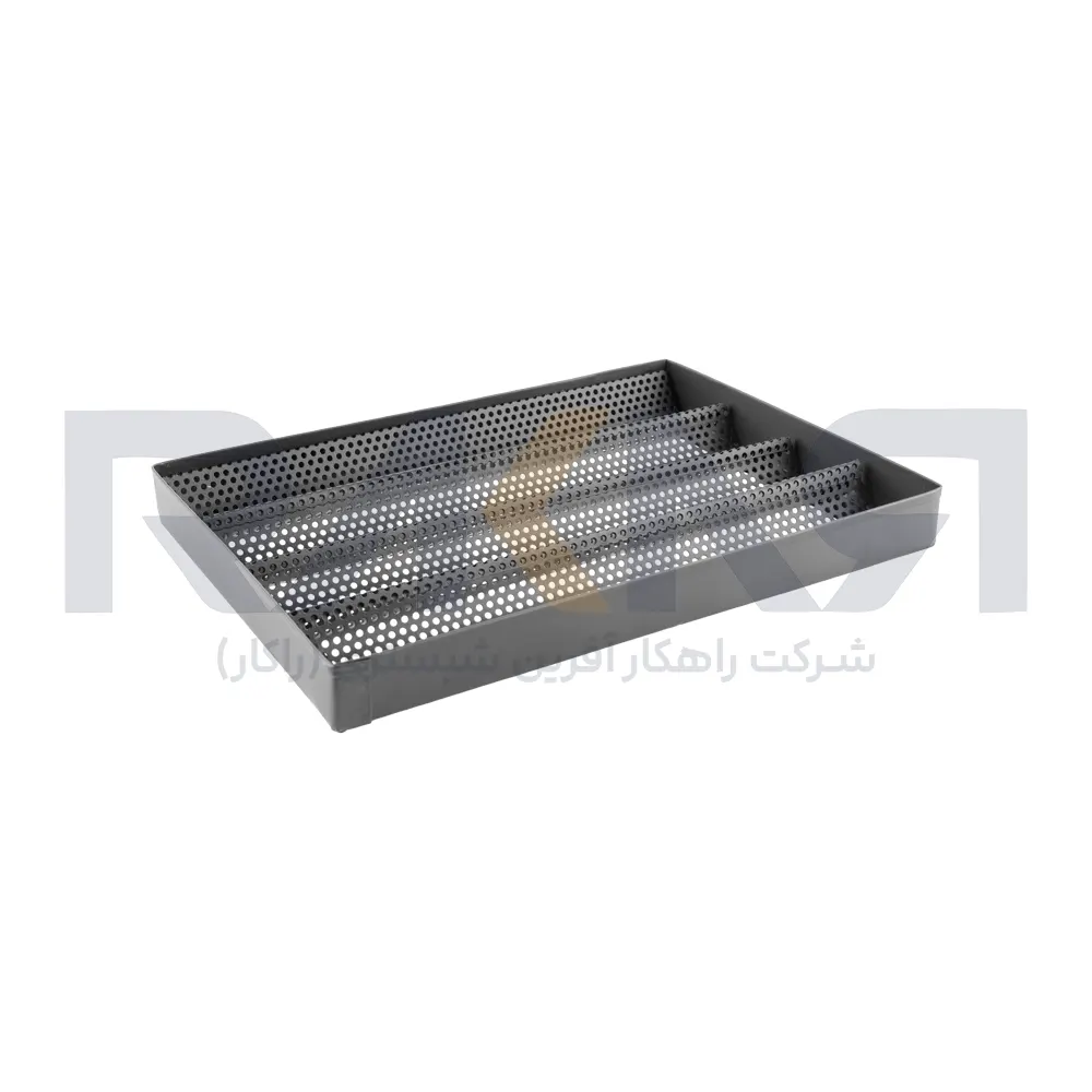Baguette baking tray with rim 24×34 cm سینی پخت نان باگت لبه دار 24×34 سانت