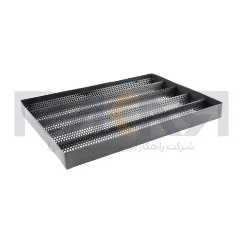 سینی پخت نان باگت لبه دار 28×40 سانت