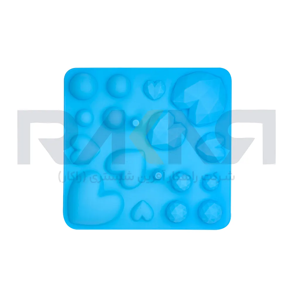 Diamond Heart and Circle Silicone Mold MSM99 قالب سیلیکونی قلب و دایره الماسی MSM99