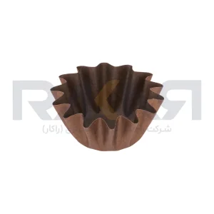 کپسول کاپ کیک فلورت قهوه ای براق