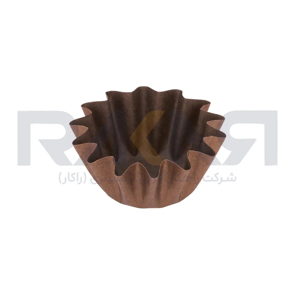 Glossy Brown Floret Cupcake Capsule کپسول کاپ کیک فلورت قهوه ای براق