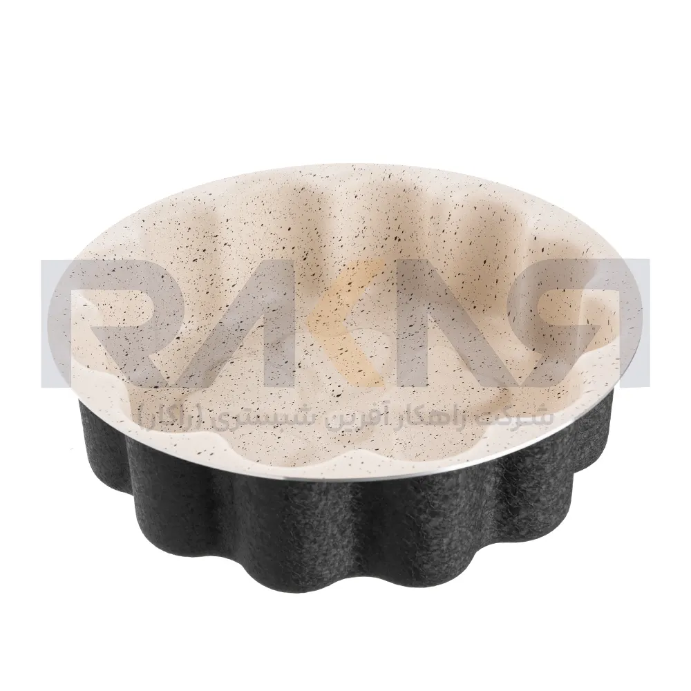 Granite mold Charlotte design circle embossed floor multiple black hearts قالب گرانیتی دایره طرح شارلوت کف برجسته چند قلب مشکی