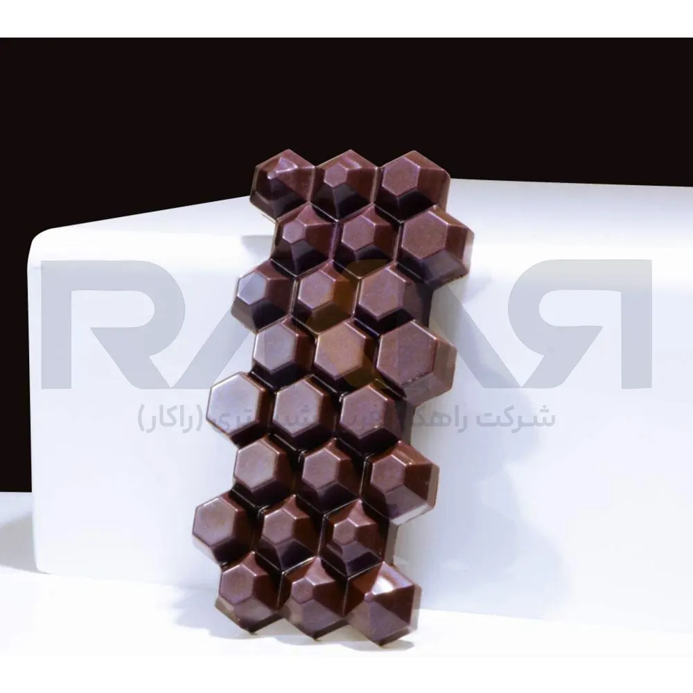 HEXAGON MA2015 Chocolate Polycarbonate Mold قالب پلی کربنات شکلات HEXAGON MA2015