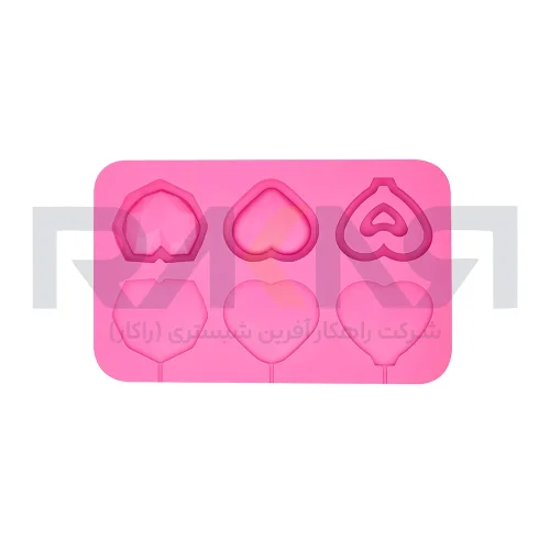 قالب سیلیکونی آبنبات شیکر قلب IP022I