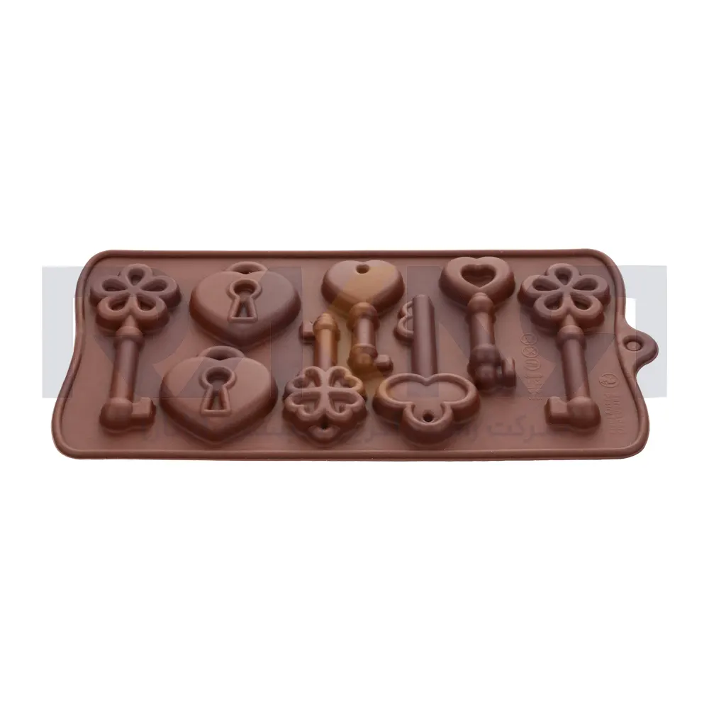 Lock and key chocolate silicone mold قالب سیلیکونی شکلات قفل و کلید