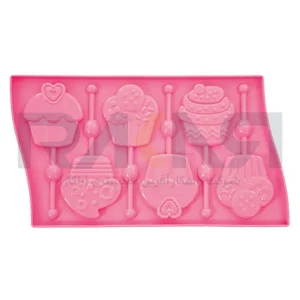 قالب سیلیکونی طرح کاپ کیک Lollipop