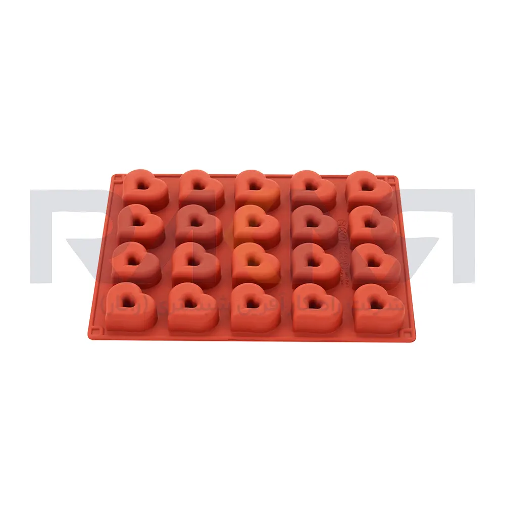 Mini Heart Donut Silicone Mold قالب سیلیکونی مینی دونات قلب