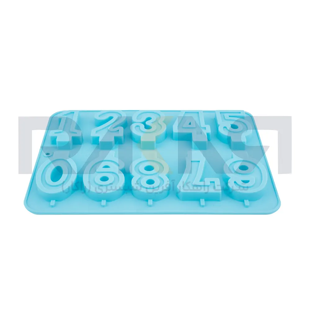 Number candle silicone mold قالب سیلیکونی شمع اعداد