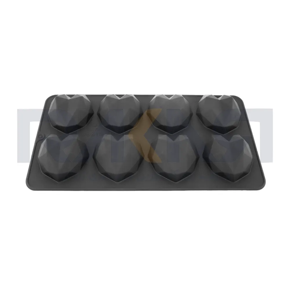 Origami heart silicone mold 7 cm قالب سیلیکونی قلب اوریگامی 7 سانت