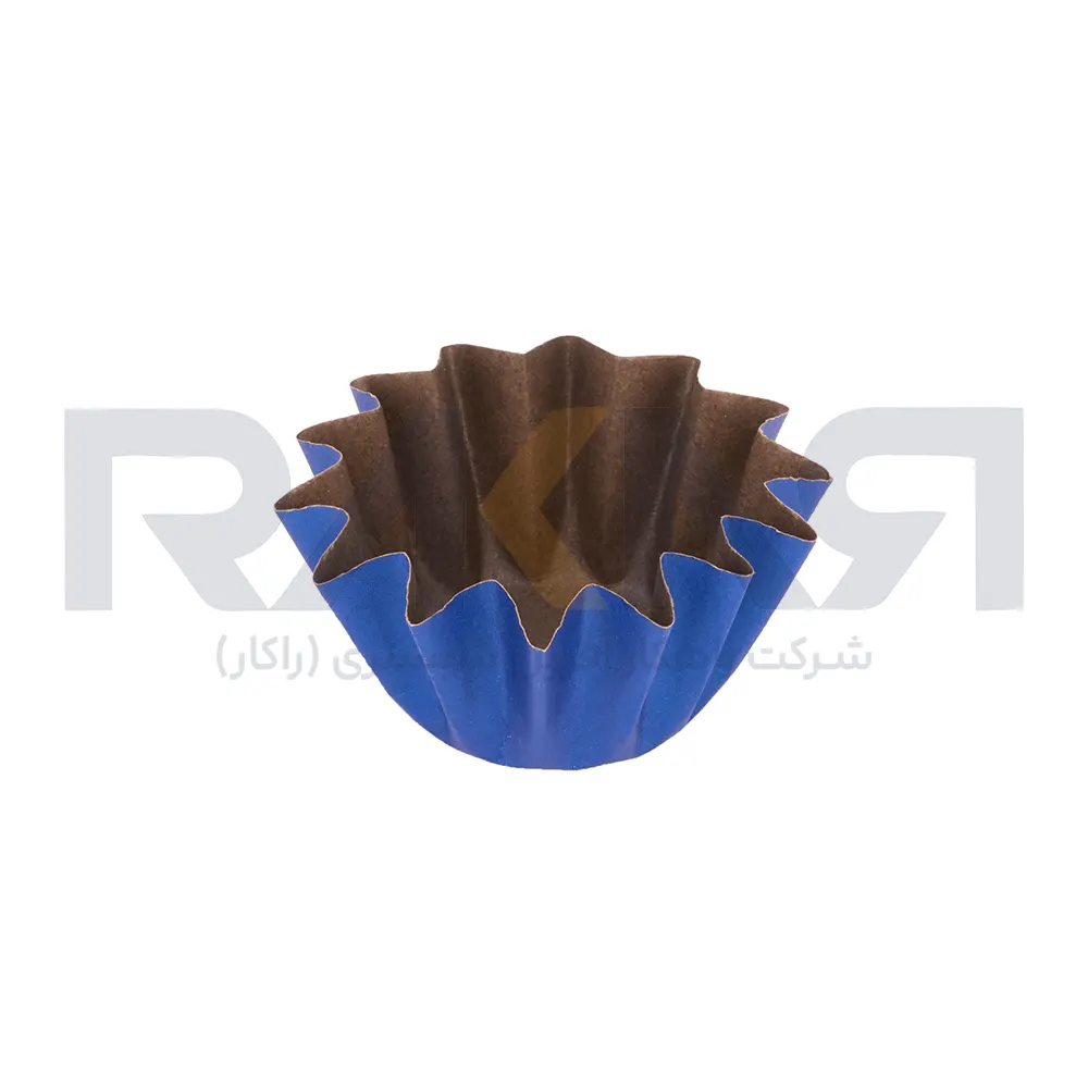 Shiny Blue Floret Cupcake Capsule کپسول کاپ کیک فلورت آبی براق