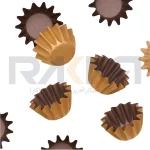 کپسول کاپ کیک فلورت طلایی