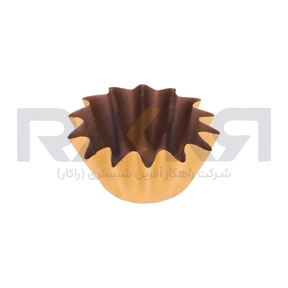 Shiny Gold Floret Cupcake Capsule کپسول کاپ کیک فلورت طلایی براق