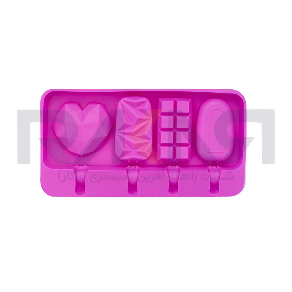 Silicone ice cream mold with four designs قالب سیلیکونی بستنی چهارطرح