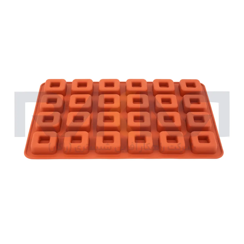 Small square Savarin silicone mold قالب سیلیکونی ساوارین کوچک مربع