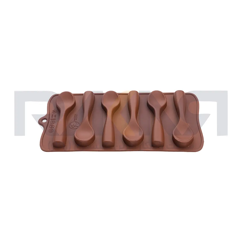 Spoon-shaped chocolate silicone mold قالب سیلیکونی شکلات طرح قاشق