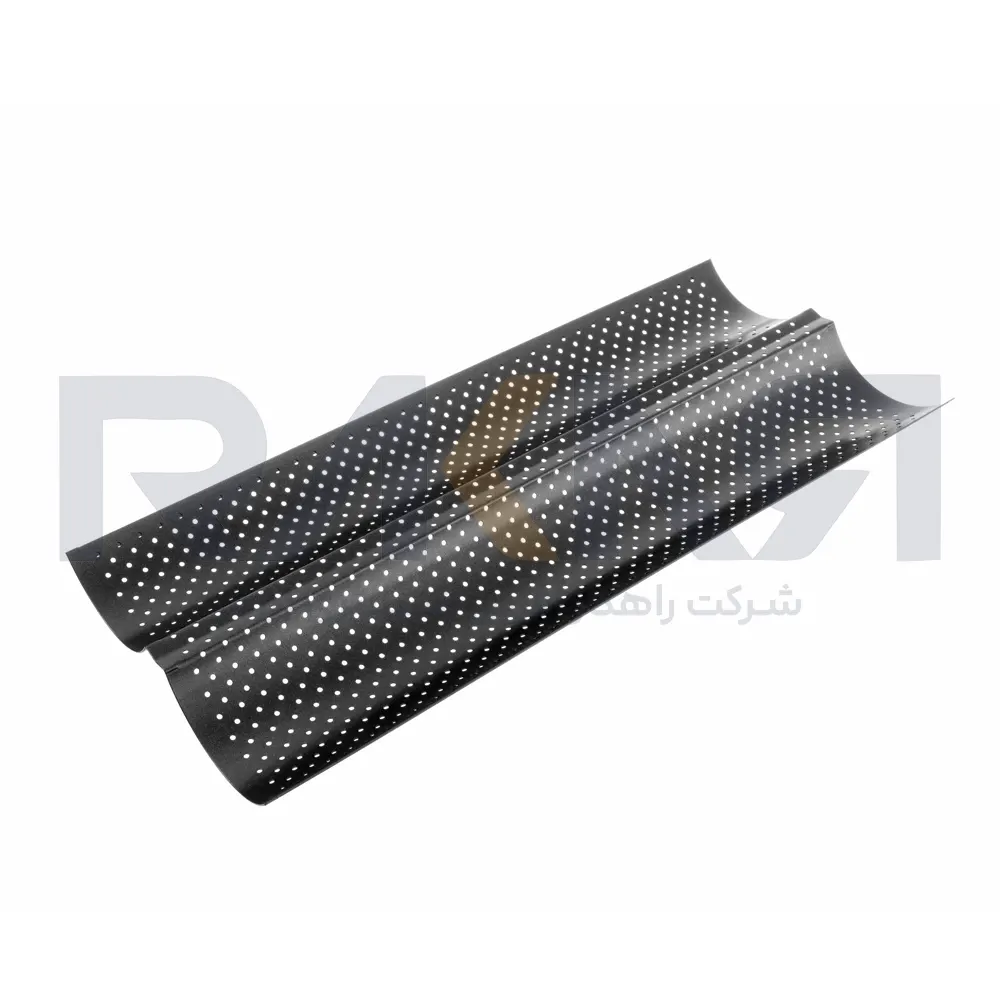 Teflon baking tray for baguettes 2 pieces سینی پخت تفلون نان باگت 2 عددی