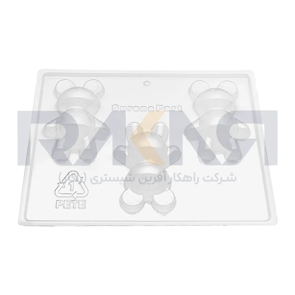 Triple bear engagement ring قالب طلقی خرس سه تایی