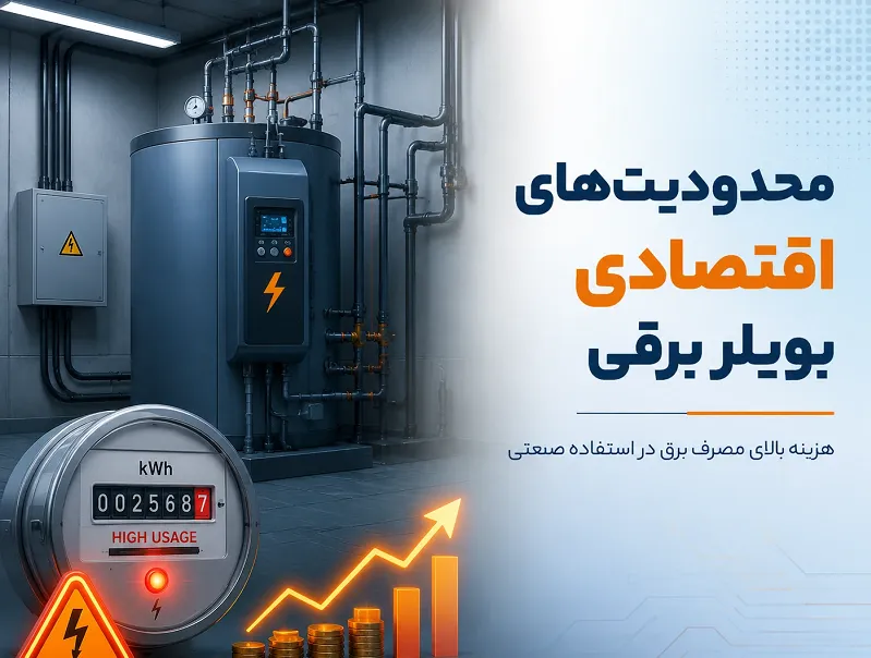 مقایسه بویلر صنعتی گازی و برقی از نظر مصرف انرژی محدودیت های اقتصادی بویلرهای برقی