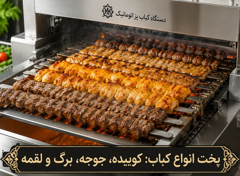 بررسی سرعت پخت و مصرف گاز کباب پزهای اتوماتیک بررسی هزینه های نگهداری و سرویس دوره ای کباب پز اتوماتیک