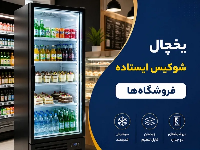 فروش انواع یخچال شوکیس (با سیستم شیشه ضد بخار و نورپردازی LED داخلی) نکات مهم قبل از خرید یخچال شوکیس
