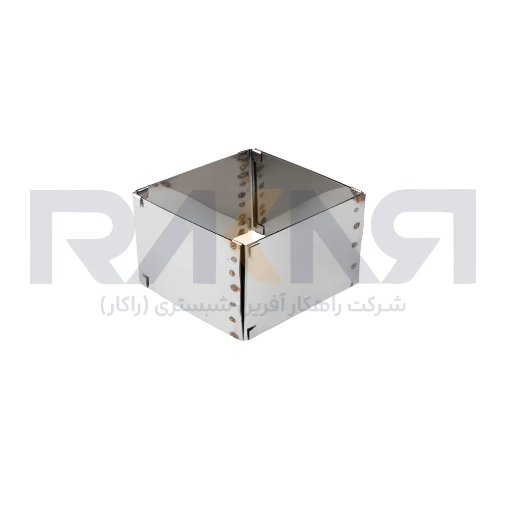 Square steel movable rim 21-12.5 height 8 cm رینگ متحرک استیل مربع 21-12.5 ارتفاع 8 سانت