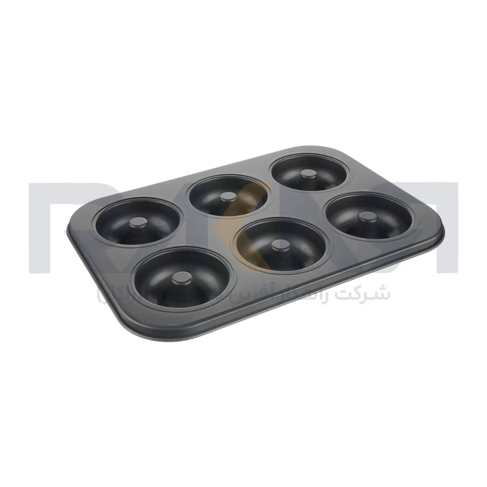 Teflon donut mold 6 pieces قالب تفلون دونات 6 عددی