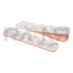 قالب یخ پلاستیکی دو عددی طرح گل و قلب