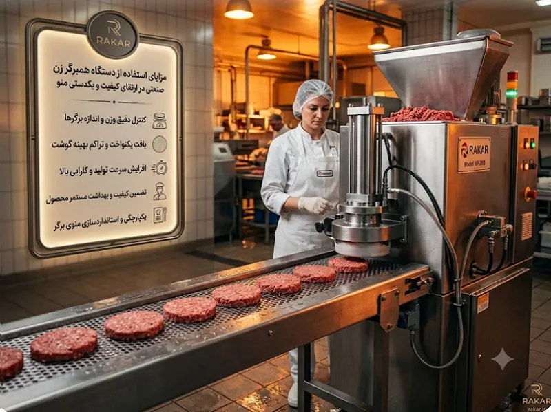 مزایای دستگاه همبرگر زن صنعتی