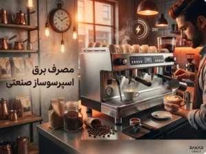مصرف برق اسپرسو ساز صنعتی