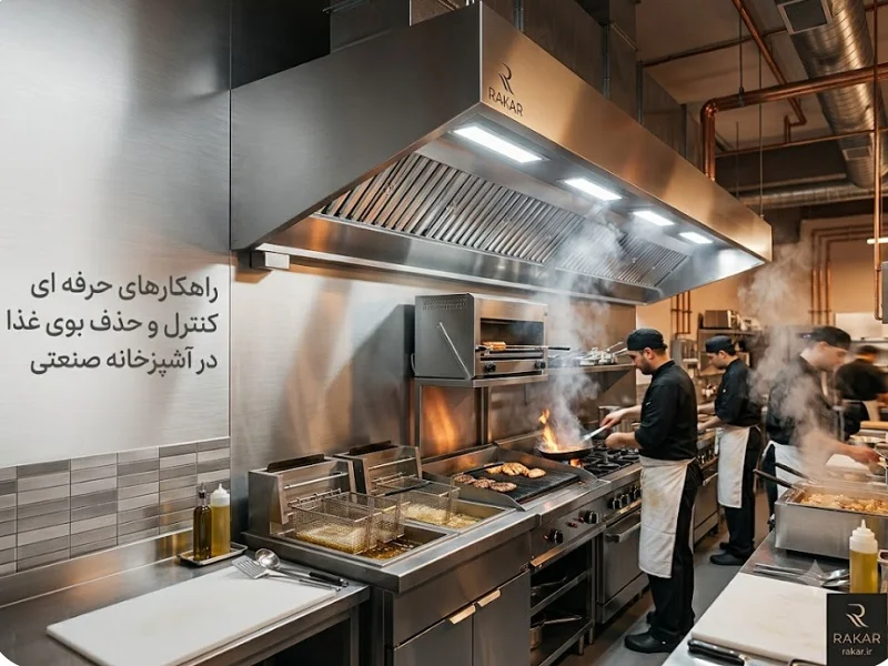 راهکارهای حرفهای کنترل بوی غذا در آشپزخانه صنعتی کنترل بوی غذا در آشپزخانه صنعتی