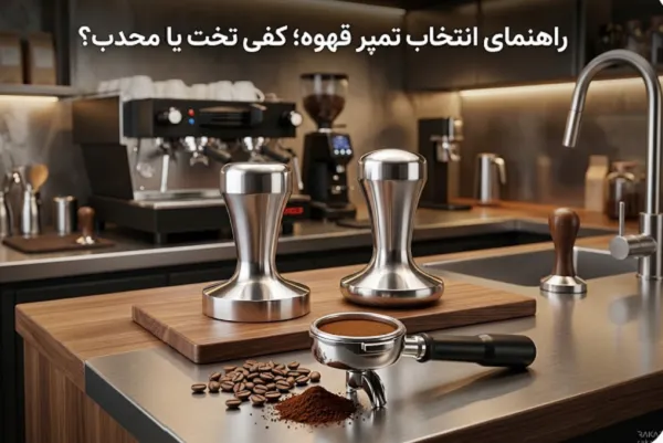 راهنمای انتخاب تمپر قهوه؛ تفاوت کفی تخت و محدب (Flat vs Convex) راهنمای انتخاب تمپر قهوه